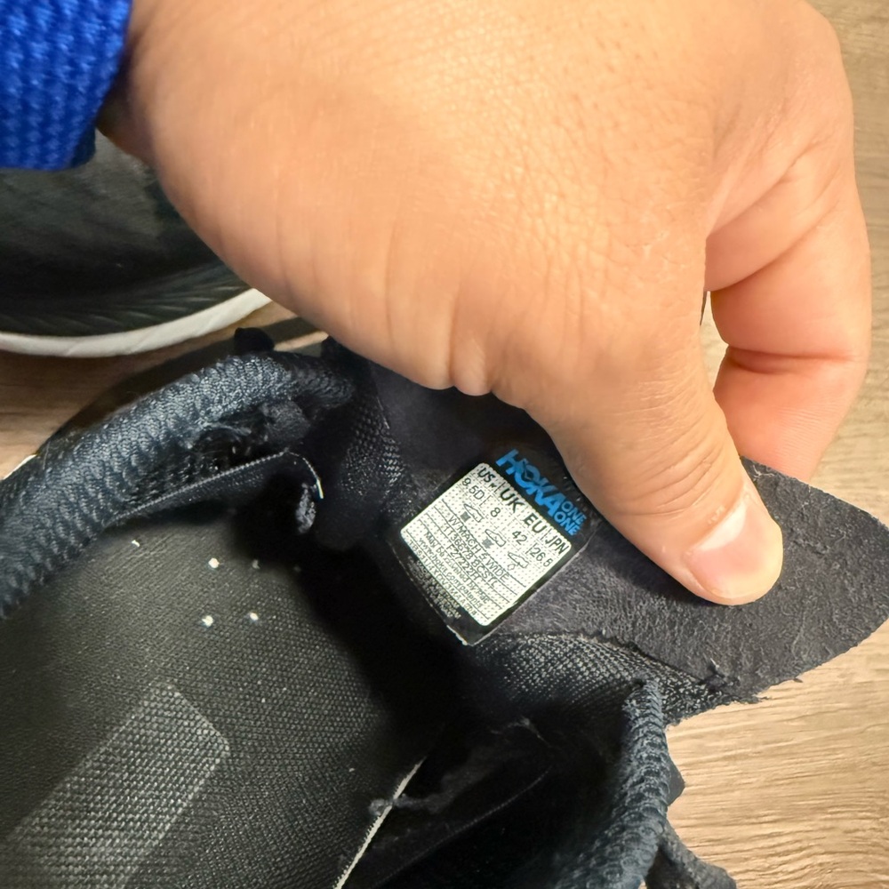 Hoka One One Mach 5 Black and Gray Shoes - Picture 10 of 10